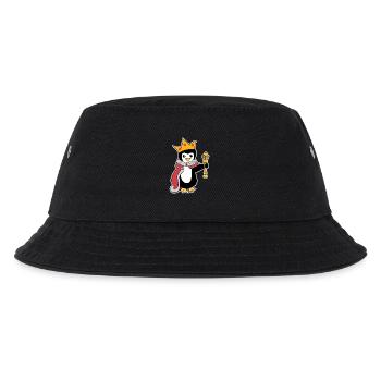 Cool Seevogel Pinguin Vogel Meer Tier - Kinder Bucket Hat - Schwarz - Vorne