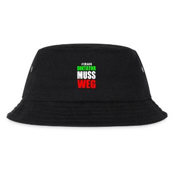 diktator muss weg iran - Kinder Bucket Hat - Schwarz - Vorne