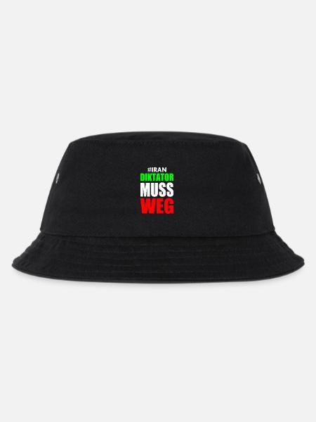 diktator muss weg iran - Kinder Bucket Hat - Schwarz