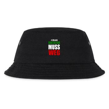 diktator muss weg iran - Kinder Bucket Hat - Schwarz - Vorne