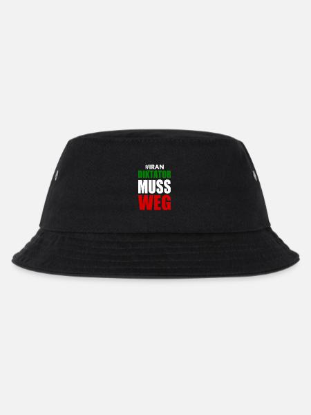 diktator muss weg iran - Kinder Bucket Hat - Schwarz