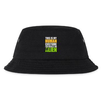 Citation extraterrestre de costume humain - Bob Enfant - noir - Devant