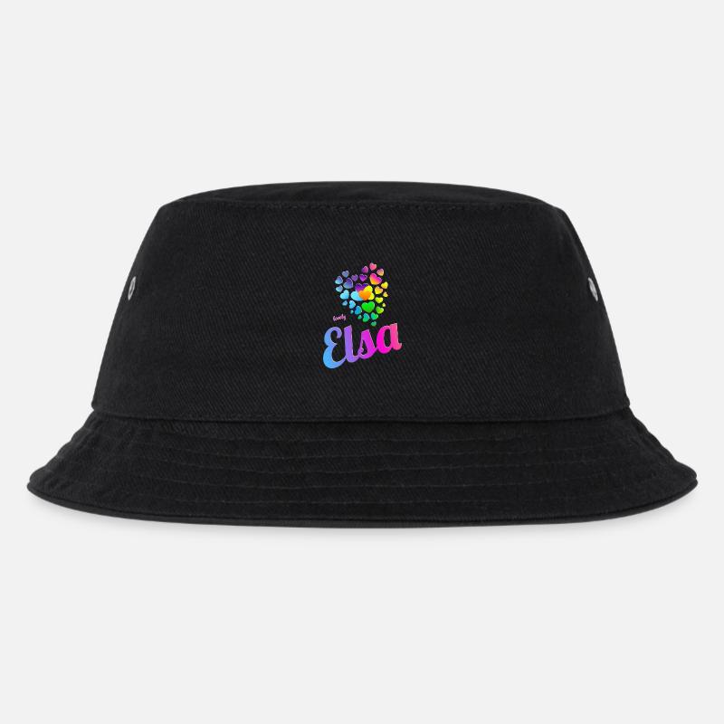 Elsa Geburtstag Elsa - Kinder Bucket Hat - Schwarz