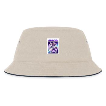 Chihuahua Babe, you hit the Dancefloor - Kinder Bucket Hat - Natur/Navy - Vorne