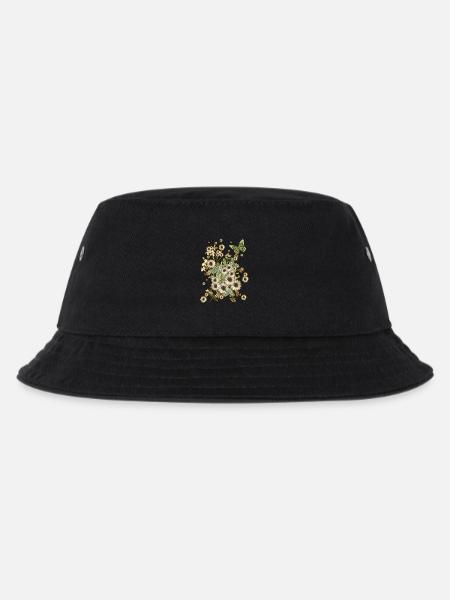 Fleurs sur fleurs - Fleurs Flora Papillon - Bob Enfant - noir