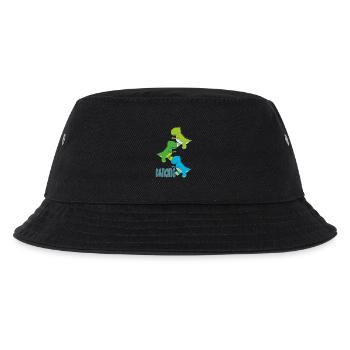 dinos dancing - Kinder Bucket Hat - Schwarz - Vorne