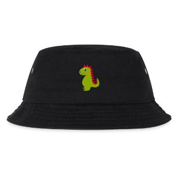 Kawaii Dino Kawaii Chibi Kawaii Animals - Kids’ Bucket Hat - black - Front