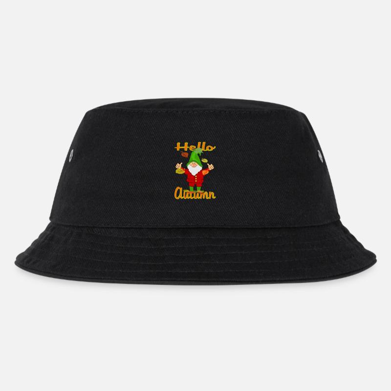 Wichtel Herbst - Kinder Bucket Hat - Schwarz