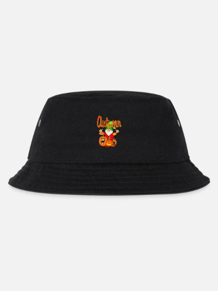  Gartenzauber mit Kürbissen im Herbst - Kinder Bucket Hat - Schwarz