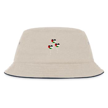 Free palestine - Kids’ Bucket Hat - ecru/navy - Front