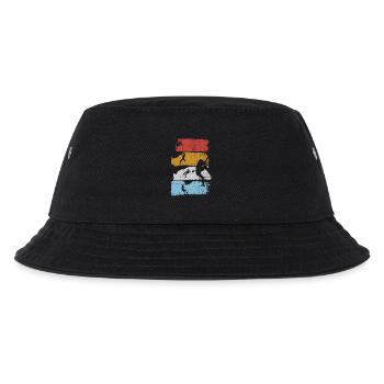 Surf Stripes Silhouette - Kinder Bucket Hat - Schwarz - Vorne