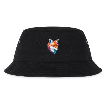 Fuchs Design - Kinder Bucket Hat - Schwarz - Vorne