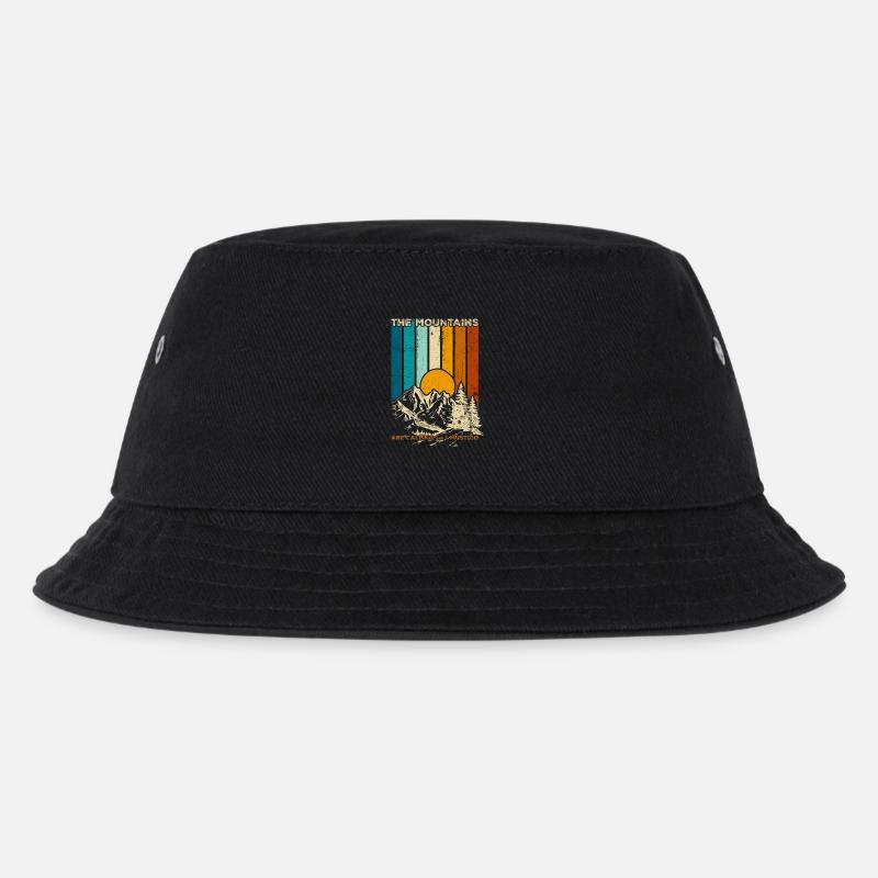 Montagnes appelant Retro Sunset - Bob Enfant - noir