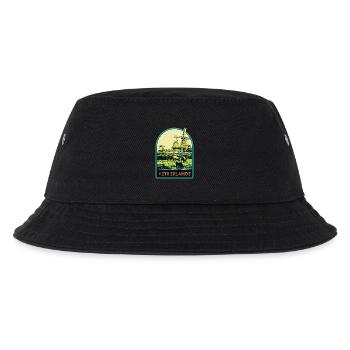Landschaftlich reizvolle Reise, Windmühlen der Niederlande - Kinder Bucket Hat - Schwarz - Vorne