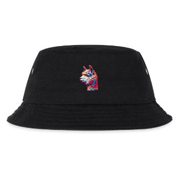 Alpaka - Kinder Bucket Hat - Schwarz - Vorne