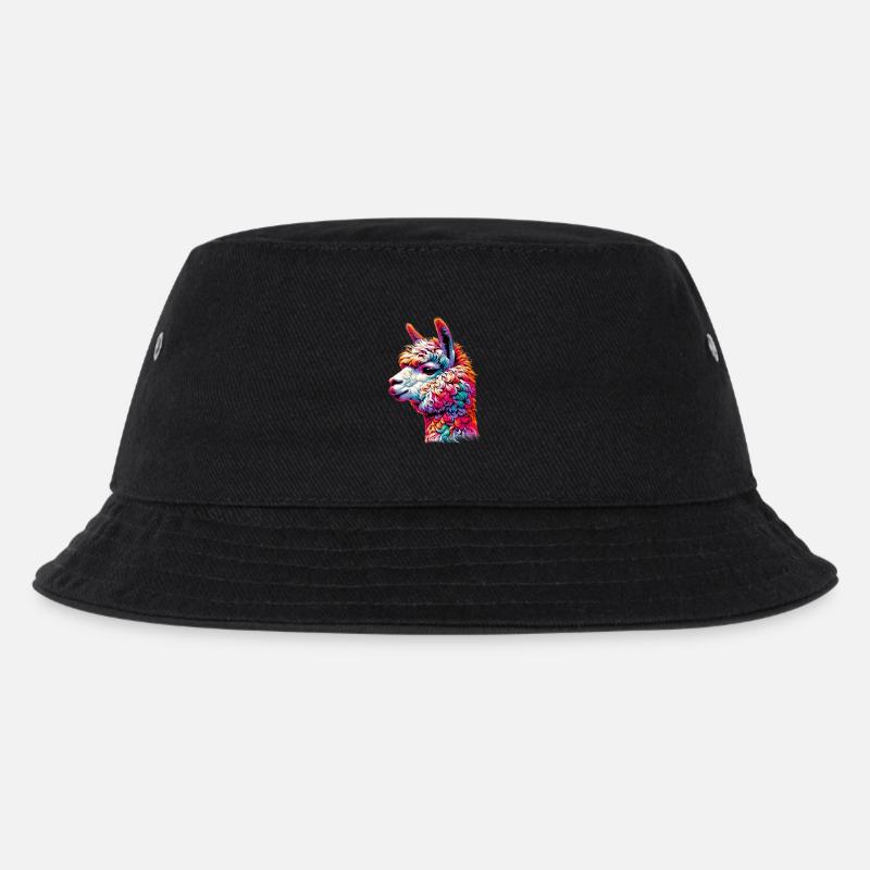 Alpaka - Kinder Bucket Hat - Schwarz