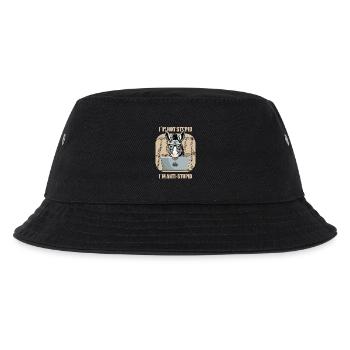 Schlauer Nerd Esel - Kinder Bucket Hat - Schwarz - Vorne