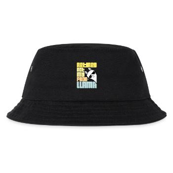Nicht mein Prob Lama Ruhestand Prob-Llama im Ruhestand - Kinder Bucket Hat - Schwarz - Vorne