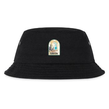 Malerische Straße in der Altstadt von Albufeira - Kinder Bucket Hat - Schwarz - Vorne