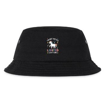 I'm Not Weird, I'm a Limited Edition - Einhorn - Kinder Bucket Hat - Schwarz - Vorne