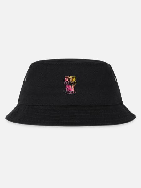 Frettchen Frettchen Frettchen - Kinder Bucket Hat - Schwarz