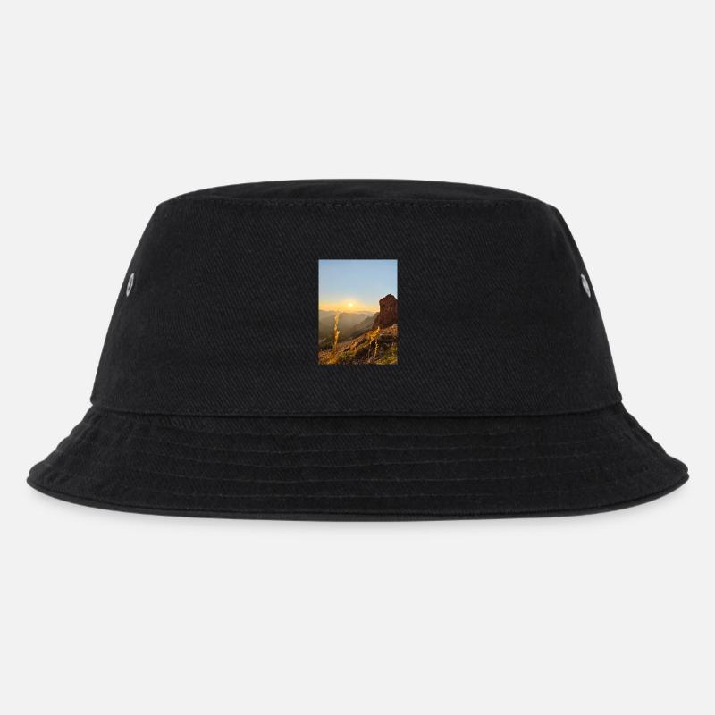 Sunset - Kids’ Bucket Hat - black