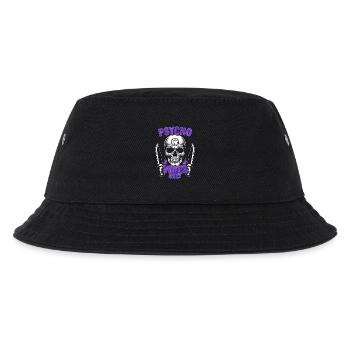 Psycho Vibes Schädel - Kinder Bucket Hat - Schwarz - Vorne
