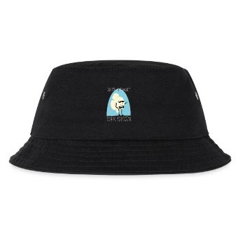 Salziges Popcorn Lustige Popkultur Cartoon Parodie - Kinder Bucket Hat - Schwarz - Vorne