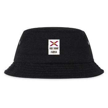 Hobe Sound Flagge des Bundesstaates Florida - Kinder Bucket Hat - Schwarz - Vorne