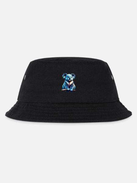 Koala - Kinder Bucket Hat - Schwarz