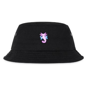 Engel Axolotl - Kinder Bucket Hat - Schwarz - Vorne