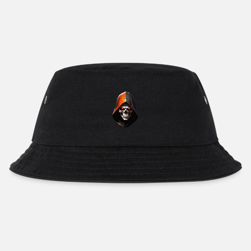 Skull - Kinder Bucket Hat - Schwarz