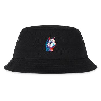 Alpaka - Kinder Bucket Hat - Schwarz - Vorne