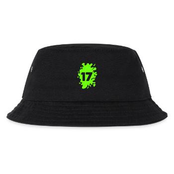 Klecks 17 - Kinder Bucket Hat - Schwarz - Vorne