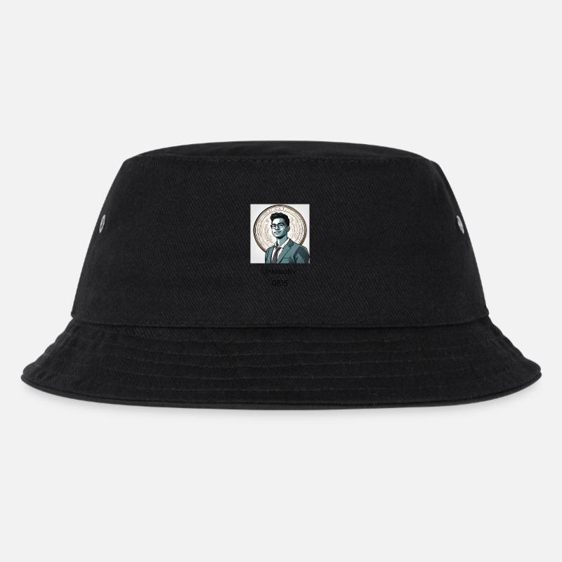Unkreativ 2 - Kinder Bucket Hat - Schwarz