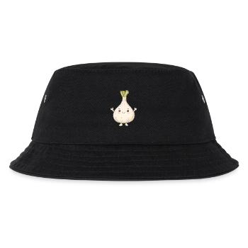Knoblauch - Kinder Bucket Hat - Schwarz - Vorne