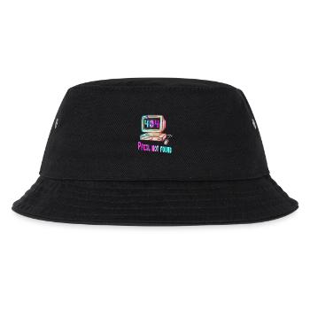 404 Retro Design - Kinder Bucket Hat - Schwarz - Vorne