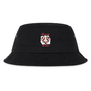 Shrimply the best Wortspiel - Kinder Bucket Hat - Schwarz - Vorne