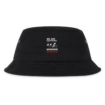 We Are Everywhere and Nowhere Anonymous - Kids’ Bucket Hat - black - Front