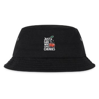 Cherries Cherries Fruits Food - Kids’ Bucket Hat - black - Front