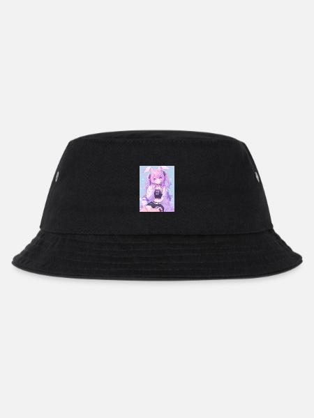 Bunny Bunny Girl Anime Manga Gift - Kids’ Bucket Hat - black