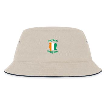 Côte D' Ivoire Nation bénie 👼 - Bob Enfant - blanc cassé/bleu marine - Devant