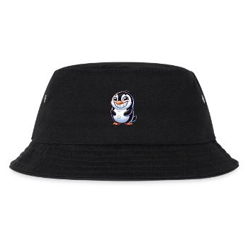 mignon pingouin dessin animé sourire rire joie - Bob Enfant - noir - Devant