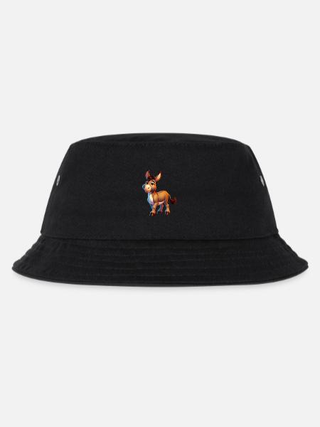 Esel-Maultier - Kinder Bucket Hat - Schwarz