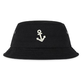 Anker distressed - Kinder Bucket Hat - Schwarz - Vorne