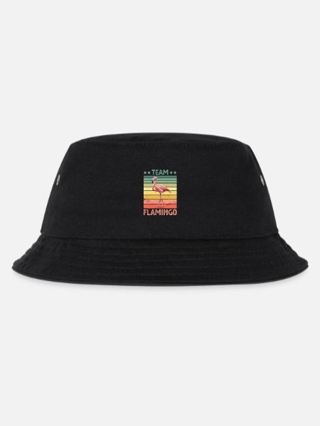 Flamingo - Kinder Bucket Hat - Schwarz