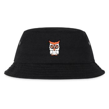 Eule Vogel Uhu Nachtvogel Schleiereule Kauz Comic - Kinder Bucket Hat - Schwarz - Vorne