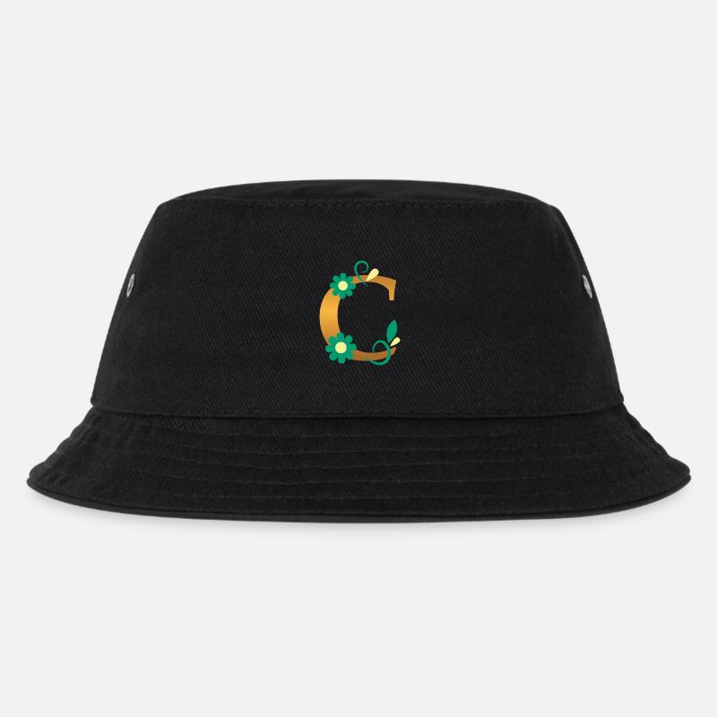 C - Kinder Bucket Hat - Schwarz