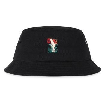 Golf Golfing Golfer Player Sports Hobby Vintage - Kids’ Bucket Hat - black - Front