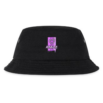 Geschenk für Amalie - Kinder Bucket Hat - Schwarz - Vorne